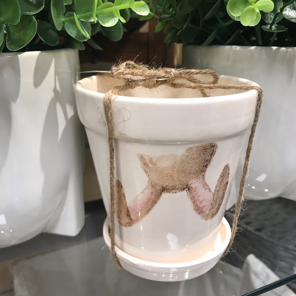 Rae Dunn HOP TO IT planter- LAST ONE